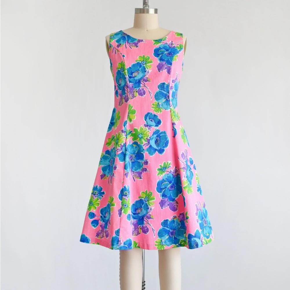 Vintage Tropical Shift Dress
